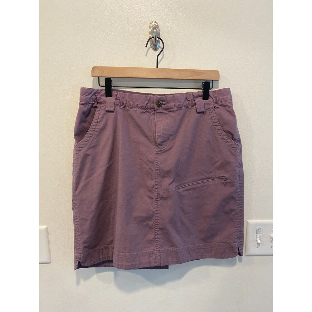 Duluth Trading Co Women's Rootstock Gardening Skort Size 12 Stretch UPF 50 Purpl